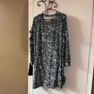 Animal print sleepwear.